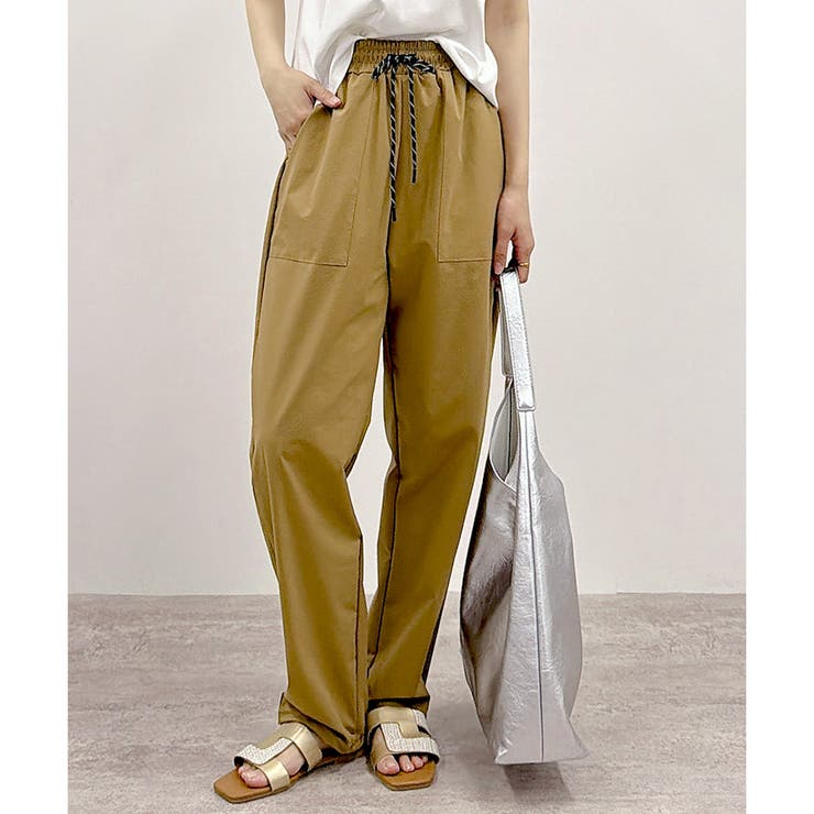 ベージュ | 【2026SS新作】イージーケア涼感ロングパンツ | CLOTHY