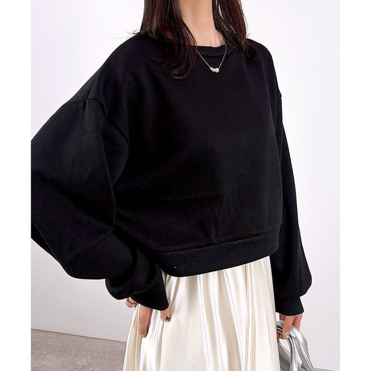 【2026SS新作】ショート丈スウェットトップス(セットアップ可) | CLOTHY | 詳細画像2 