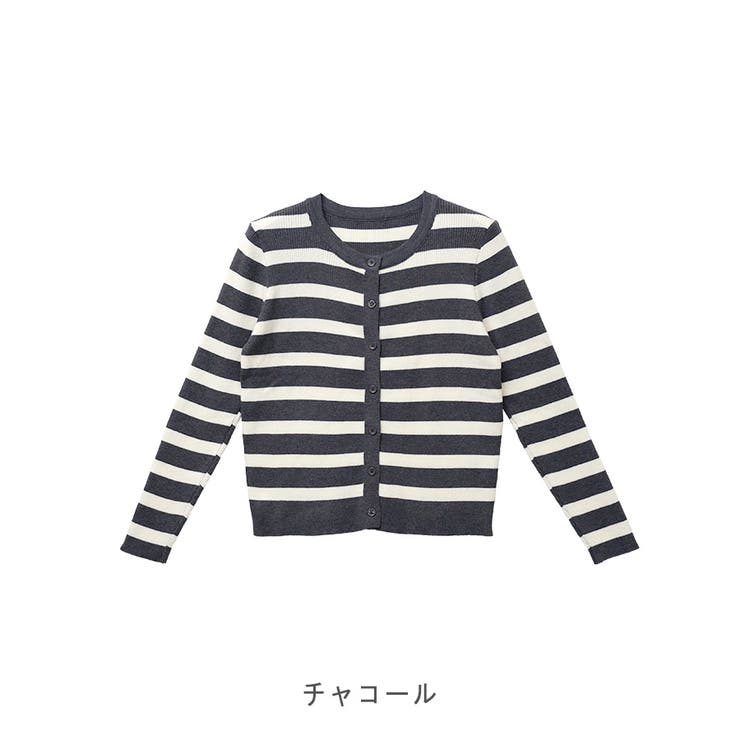 【2025AW新作】ボーダーニットカーディガン | CLOTHY | 詳細画像14 