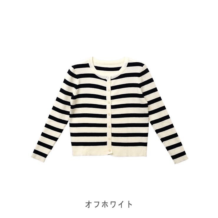 【2025AW新作】ボーダーニットカーディガン | CLOTHY | 詳細画像16 