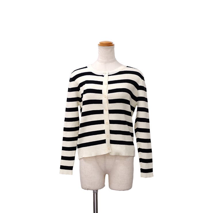 【2025AW新作】ボーダーニットカーディガン | CLOTHY | 詳細画像17 