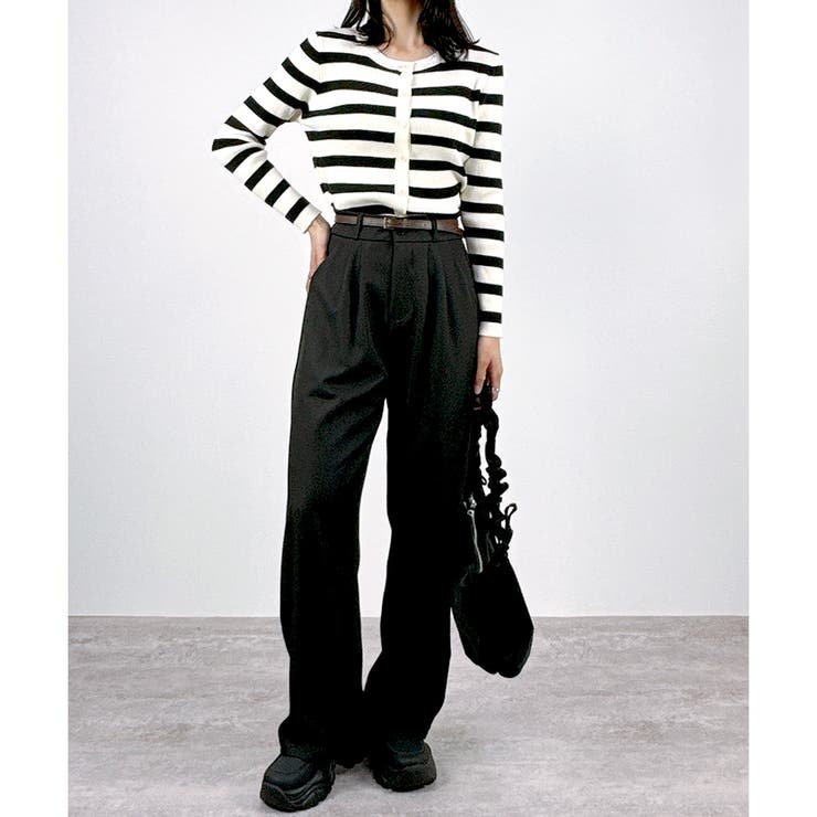 【2025AW新作】ボーダーニットカーディガン | CLOTHY | 詳細画像8 