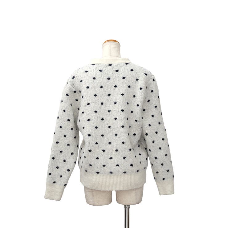 【2025AW新作】ドット柄カーディガン | CLOTHY | 詳細画像14 