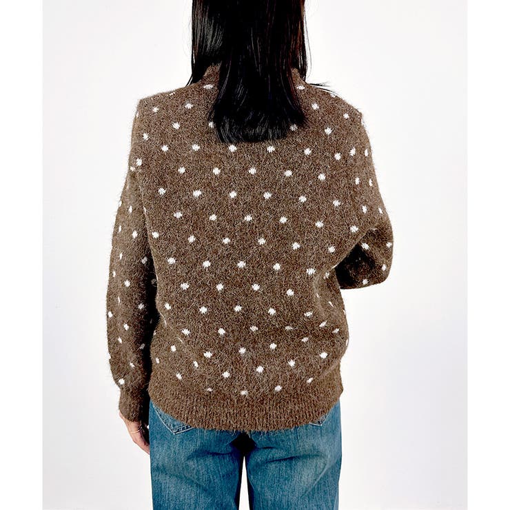 【2025AW新作】ドット柄カーディガン | CLOTHY | 詳細画像8 