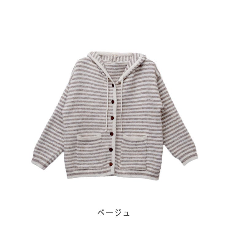 【2025AW新作】ボーダービッグフーディカーディガン | CLOTHY | 詳細画像15 