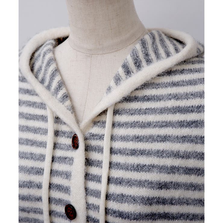 【2025AW新作】ボーダービッグフーディカーディガン | CLOTHY | 詳細画像20 