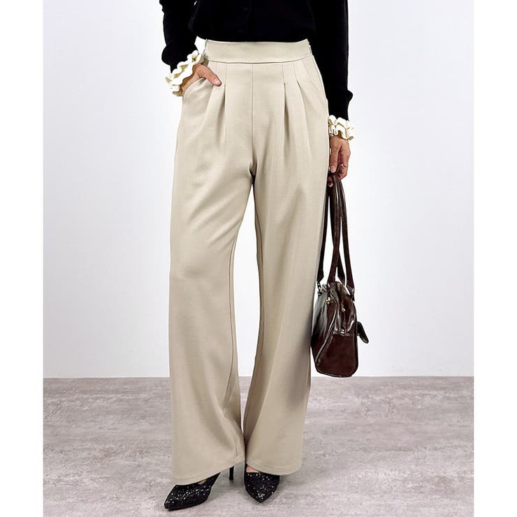 ベージュ | 【2025AW新作】イージータックパンツ | CLOTHY