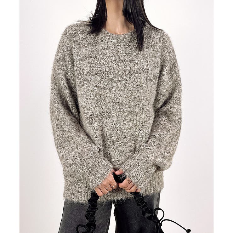 【2025AW新作】ミックスニットチュニック | CLOTHY | 詳細画像2 