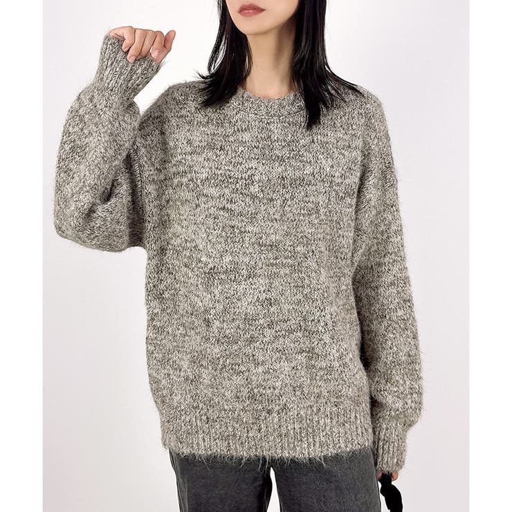 【2025AW新作】ミックスニットチュニック | CLOTHY | 詳細画像3 