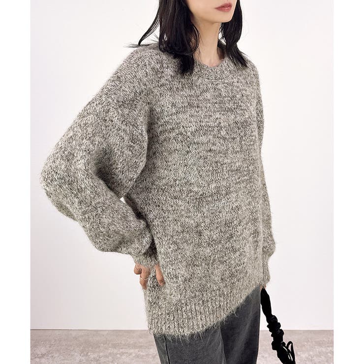 【2025AW新作】ミックスニットチュニック | CLOTHY | 詳細画像4 