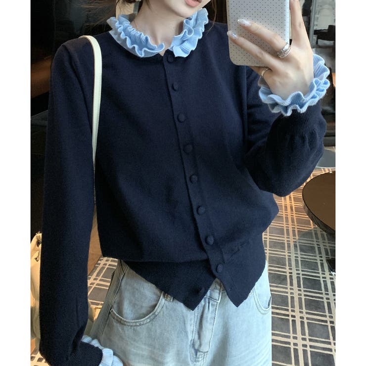 【2025AW新作】配色モチーフニットカーディガン | CLOTHY | 詳細画像11 