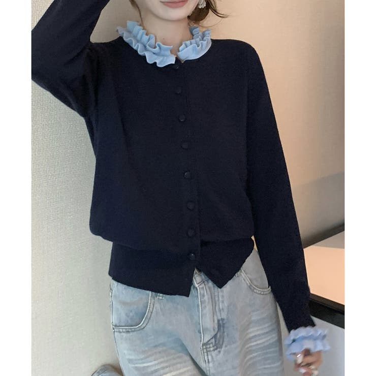 【2025AW新作】配色モチーフニットカーディガン | CLOTHY | 詳細画像17 