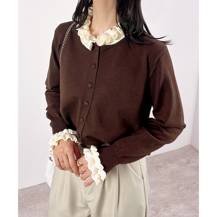 【2025AW新作】配色モチーフニットカーディガン | CLOTHY | 詳細画像19 