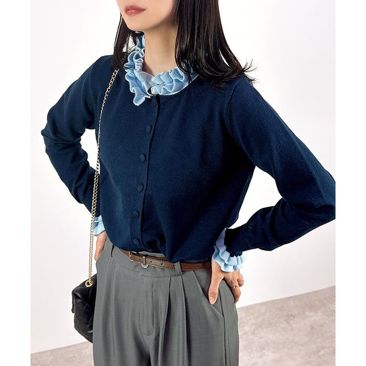 【2025AW新作】配色モチーフニットカーディガン | CLOTHY | 詳細画像25 