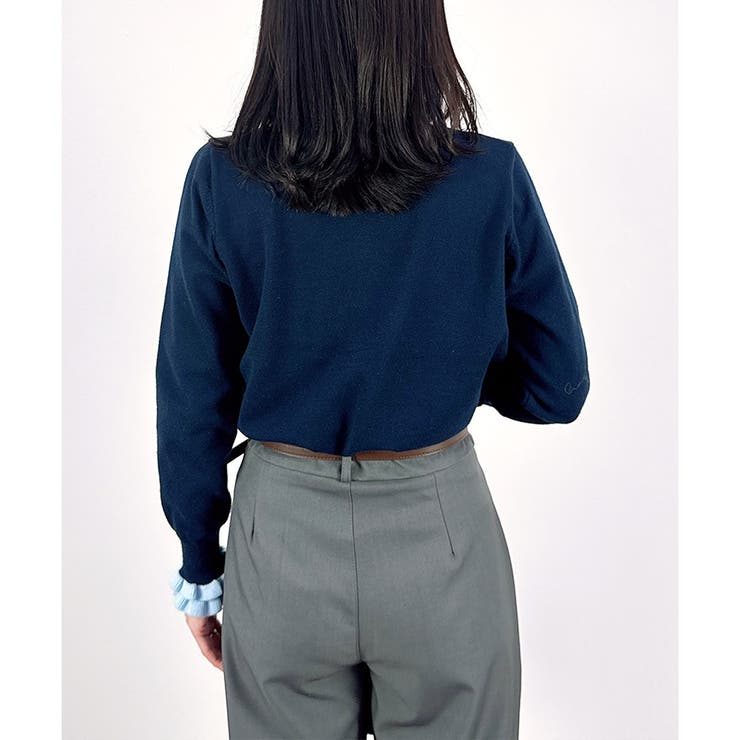 【2025AW新作】配色モチーフニットカーディガン | CLOTHY | 詳細画像26 