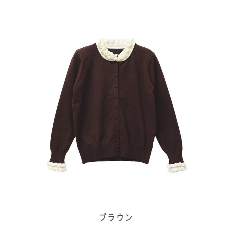 【2025AW新作】配色モチーフニットカーディガン | CLOTHY | 詳細画像35 