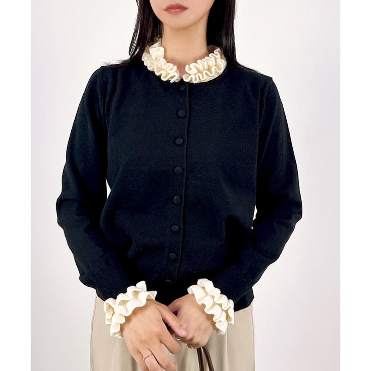 【2025AW新作】配色モチーフニットカーディガン | CLOTHY | 詳細画像6 