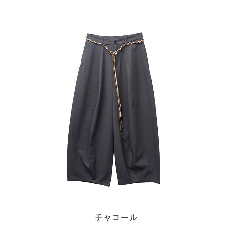 【2025AW新作】ベルト付きワイドパンツ | CLOTHY | 詳細画像12 