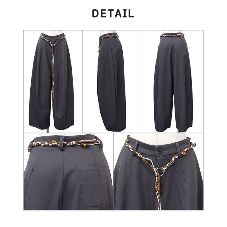 【2025AW新作】ベルト付きワイドパンツ | CLOTHY | 詳細画像20 