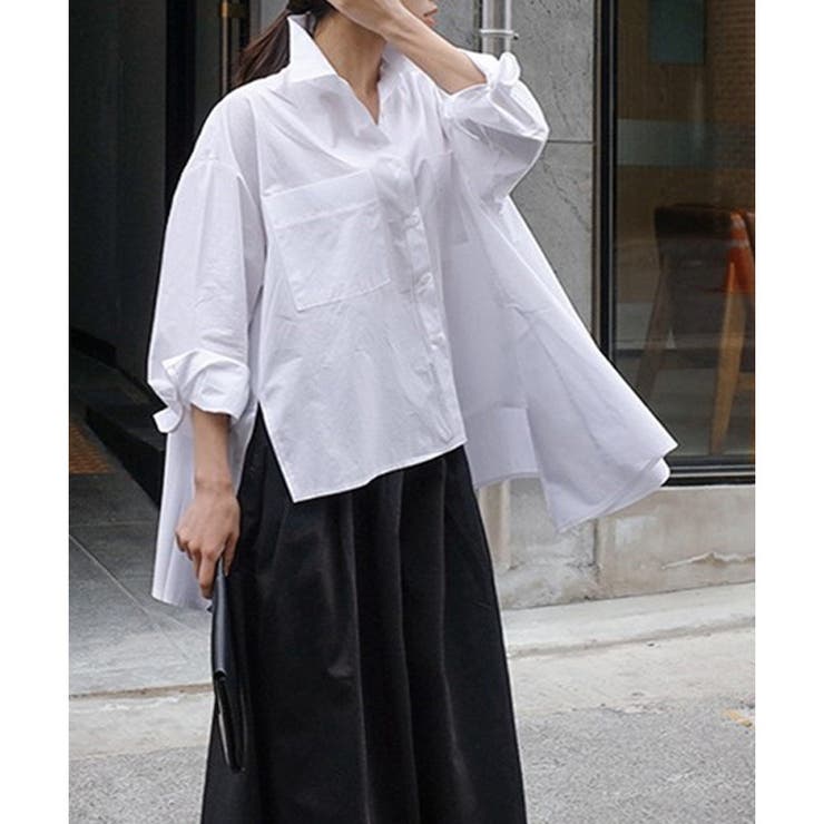 【2025AW新作】ロングテールモノトーンシャツ | CLOTHY | 詳細画像13 