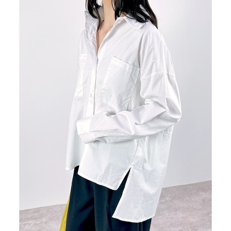 【2025AW新作】ロングテールモノトーンシャツ | CLOTHY | 詳細画像9 