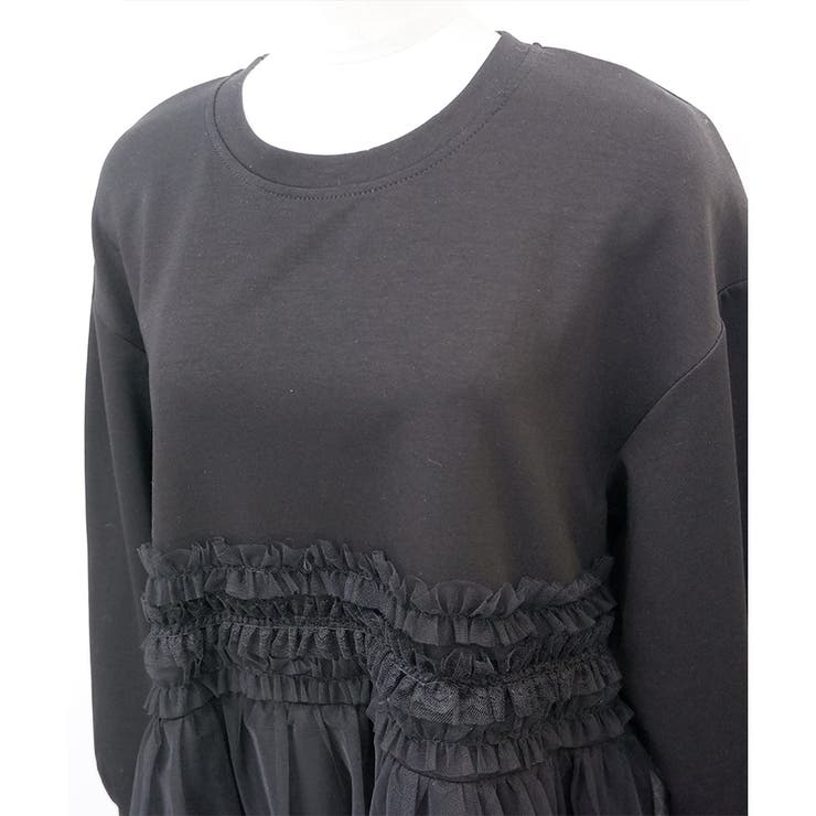 【2025AW新作】チュールレイヤードトップス | CLOTHY | 詳細画像17 