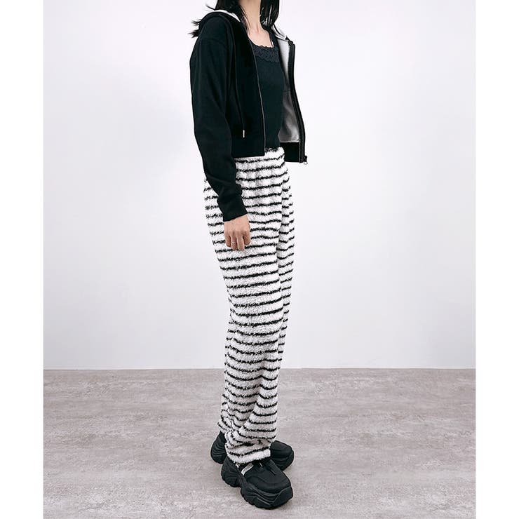 【2025AW新作】パイル地ボーダーパンツ | CLOTHY | 詳細画像15 