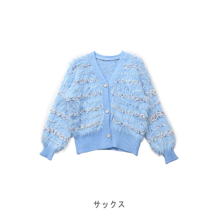 【2025AW新作】パールボタンシャギーニットカーディガン | CLOTHY | 詳細画像11 