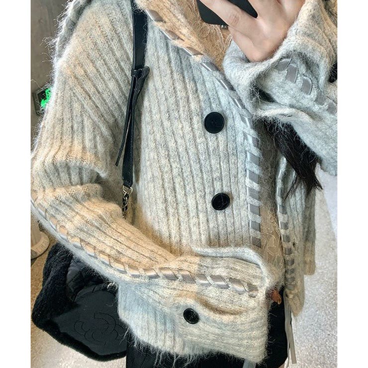 【2025AW新作】セーラーカラー配色リボンカーディガン | CLOTHY | 詳細画像24 