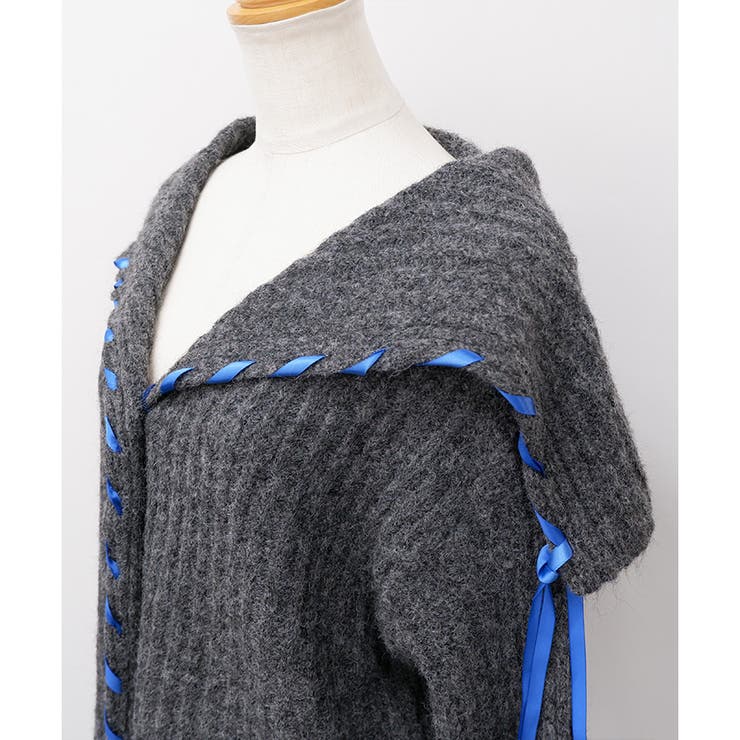 【2025AW新作】セーラーカラー配色リボンカーディガン | CLOTHY | 詳細画像32 