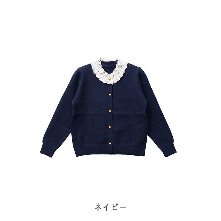 【2025AW新作】襟レースニットカーディガン | CLOTHY | 詳細画像17 