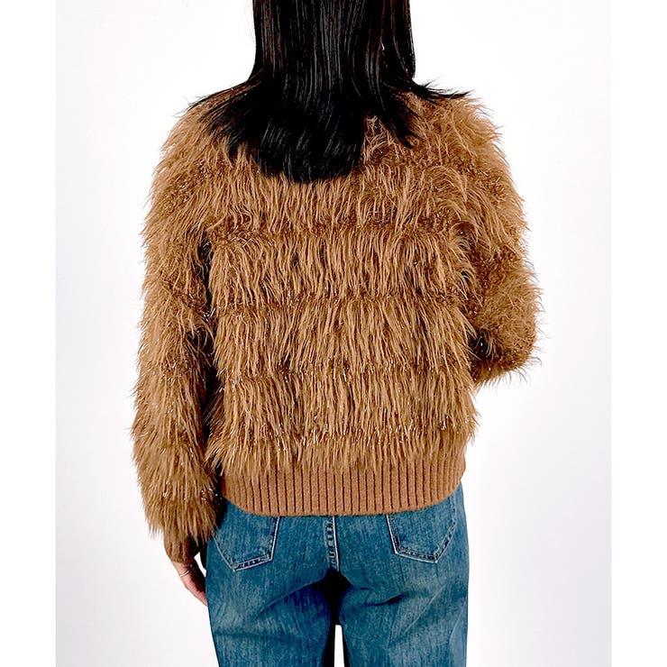 【2025AW新作】フリンジシャギーニットカーディガン | CLOTHY | 詳細画像15 