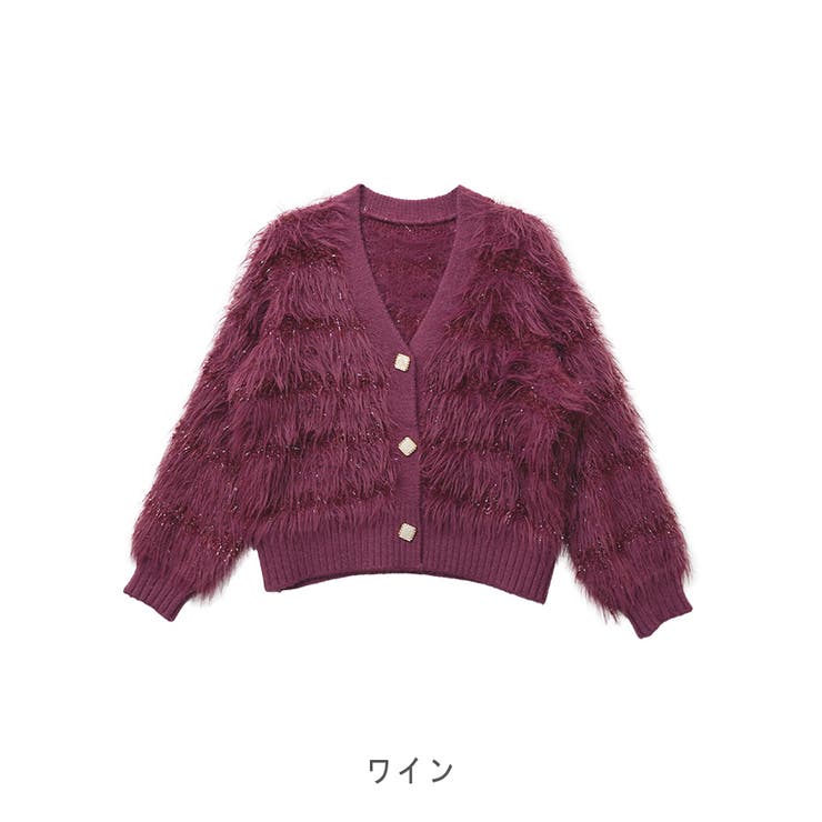 【2025AW新作】フリンジシャギーニットカーディガン | CLOTHY | 詳細画像17 