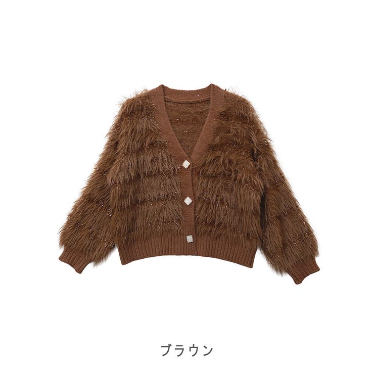 【2025AW新作】フリンジシャギーニットカーディガン | CLOTHY | 詳細画像19 