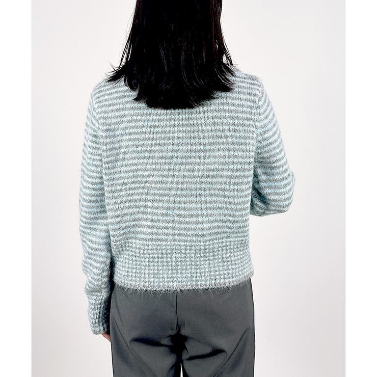 【2025AW新作】ボーダー襟付きカーディガン | CLOTHY | 詳細画像14 