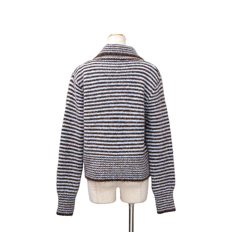 【2025AW新作】ボーダー襟付きカーディガン | CLOTHY | 詳細画像20 