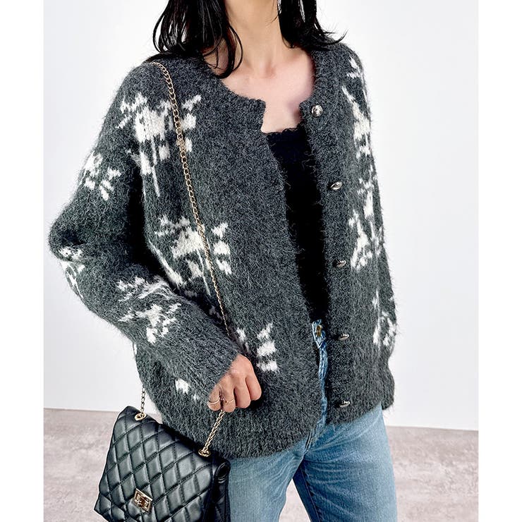 【2025AW新作】レトロノルディック柄カーディガン | CLOTHY | 詳細画像10 