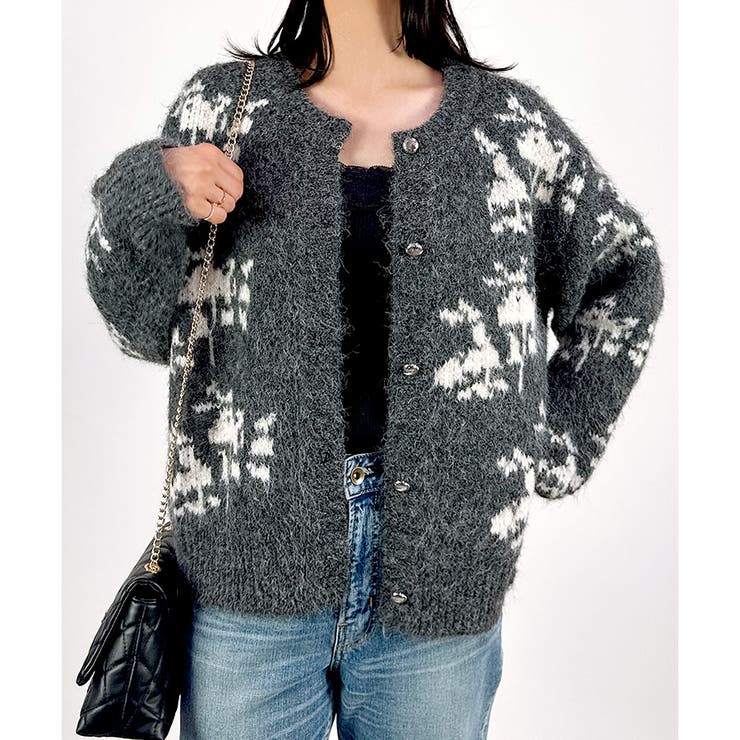 【2025AW新作】レトロノルディック柄カーディガン | CLOTHY | 詳細画像7 