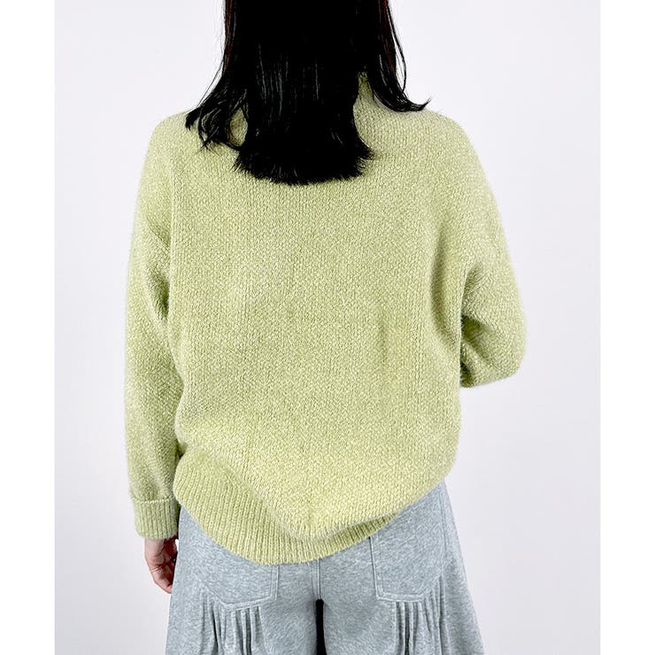 【2025AW新作】カフスラベルハイネックニットトップス | CLOTHY | 詳細画像5 