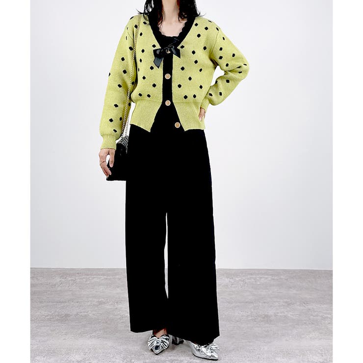 【2025AW新作】リボンドットカーディガン | CLOTHY | 詳細画像7 