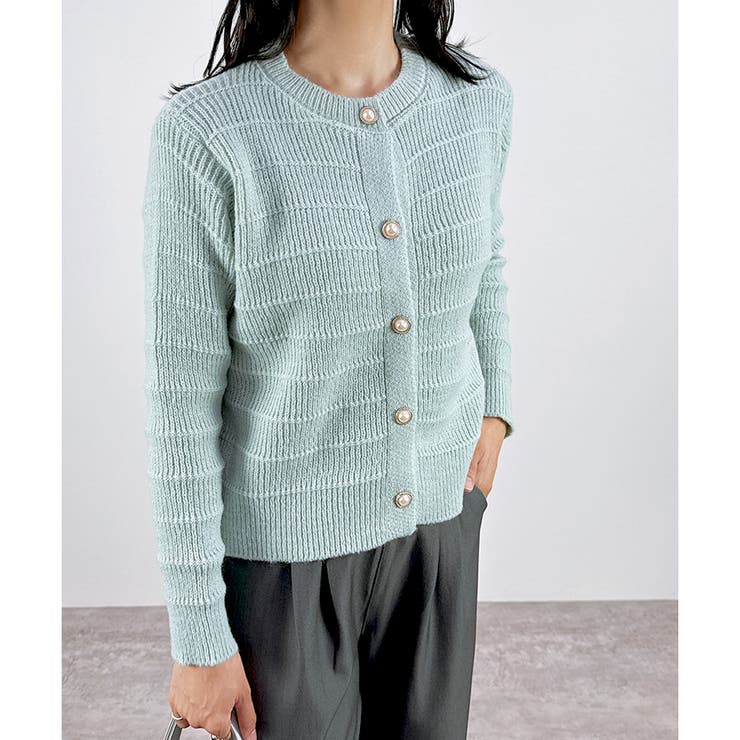 【2025AW新作】モダンリブカラーカーディガン | CLOTHY | 詳細画像12 