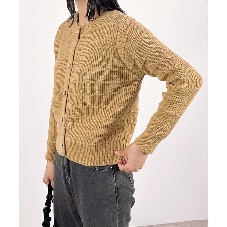 【2025AW新作】モダンリブカラーカーディガン | CLOTHY | 詳細画像3 