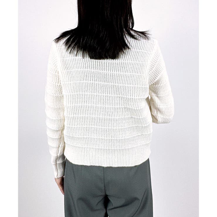 【2025AW新作】モダンリブカラーカーディガン | CLOTHY | 詳細画像8 