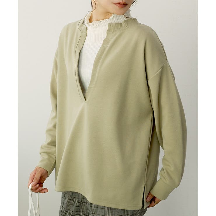 2024AW新作】キーネックトップス [品番：LOSW0008914]｜CLOTHY（クロシィ）のレディースファッション通販｜SHOPLIST（ショップリスト）