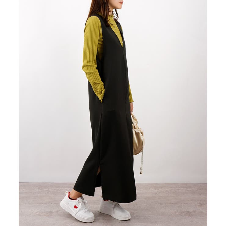 【アウトレット】Vネックワンピース ジャンスカ | CLOTHY | 詳細画像17 