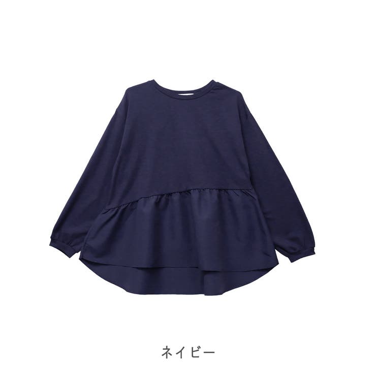 【アウトレット】異素材ドッキングペプラムチュニック | CLOTHY | 詳細画像4 