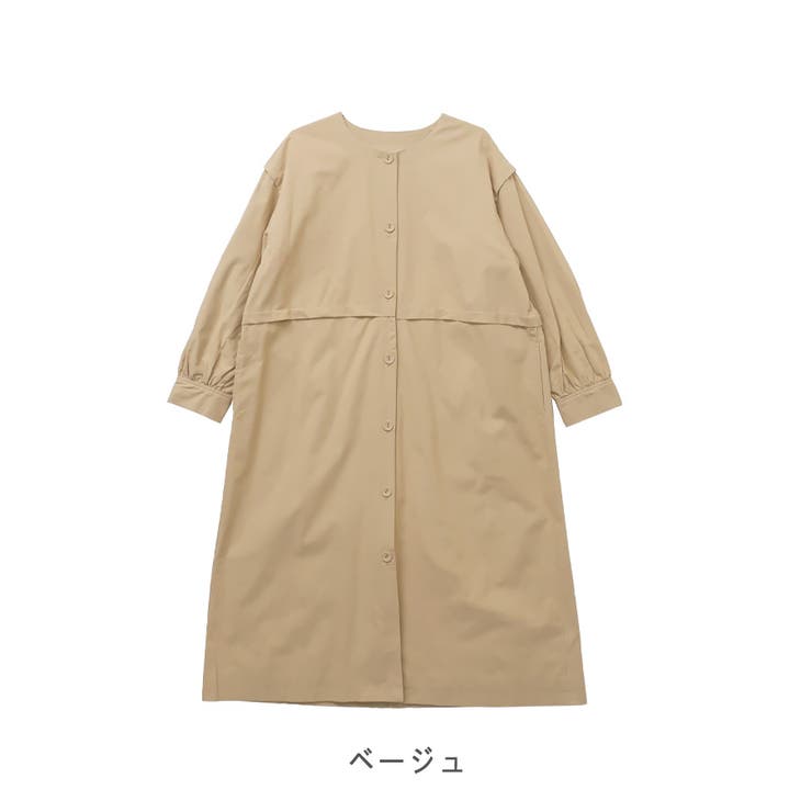 2025SS新作】馬布切替ロングコート[品番：LOSW0008962]｜CLOTHY