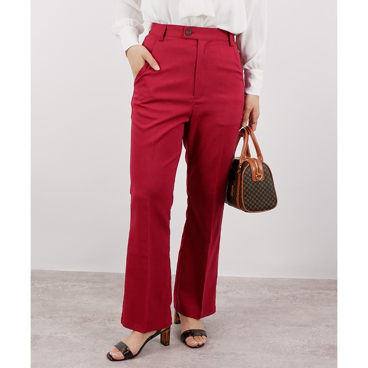 レッド | 【2025SS新作】センタープレスパンツ | CLOTHY