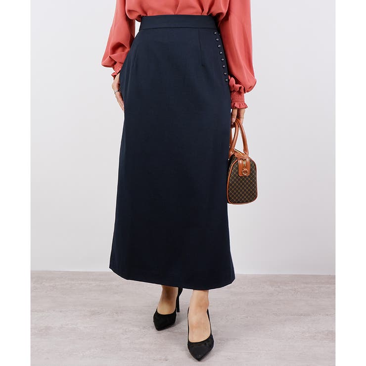 【アウトレット】サイドボタントラペーズスカート | CLOTHY | 詳細画像22 