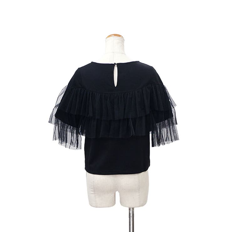 【2026SS新作】半袖チュールフリルカットソー | CLOTHY | 詳細画像16 